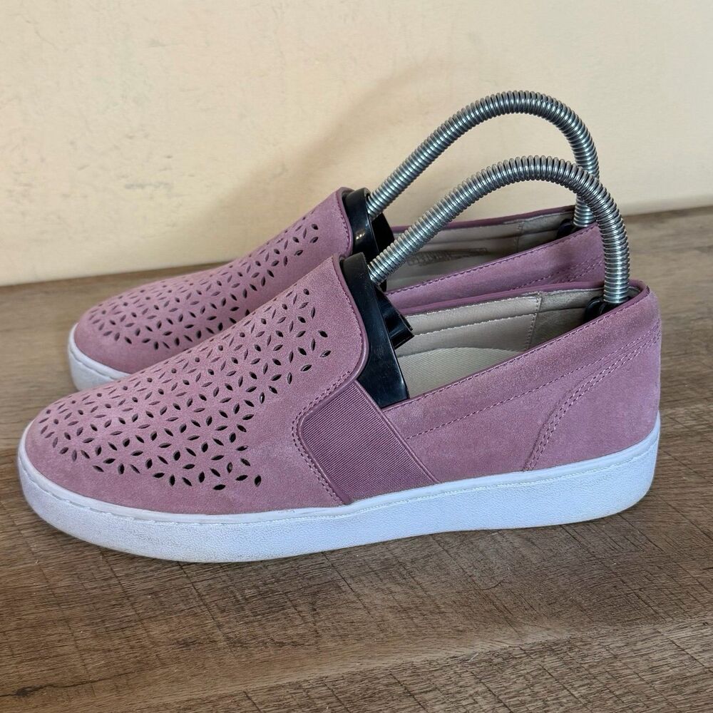 pink suede Vionic Splendid Kani Slip-On Sneakers women’s size 7 shoes